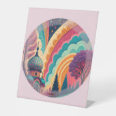 Panneau Pedestal Imaginaire Pastel - Personnalisab (Recto)