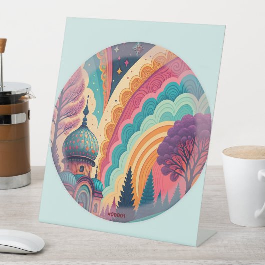 Panneau Pedestal Mint Imaginaire Dome - Personnali (In SItu)