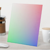 Panneau Pedestal Pastel Ombre Arc-en-ciel (In SItu)