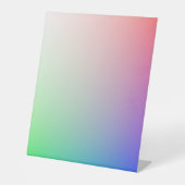 Panneau Pedestal Pastel Ombre Arc-en-ciel (Recto)