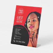 Panneau Pedestal Personnalisé Salon Services (Recto)