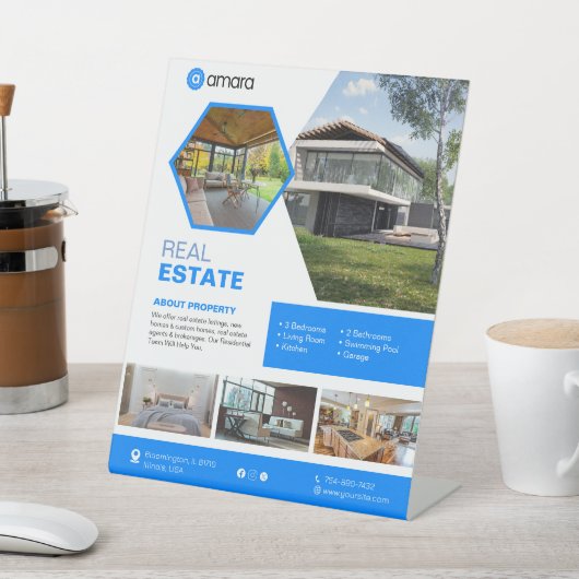 Panneau Pedesto Personnalisé Immobilier (In SItu)