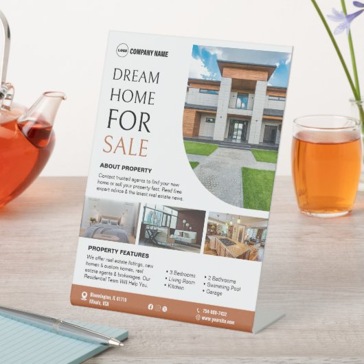 Panneau Pedesto Personnalisé Immobilier (In SItu)