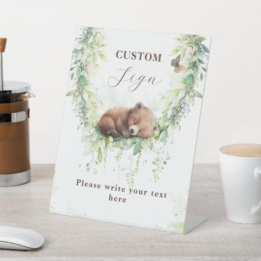 Panneau personnalisé Boy Baby Shoy Boy Woodland (In SItu)