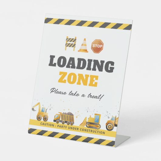 Panneau personnalisé d'anniversaire de constructio (Recto)