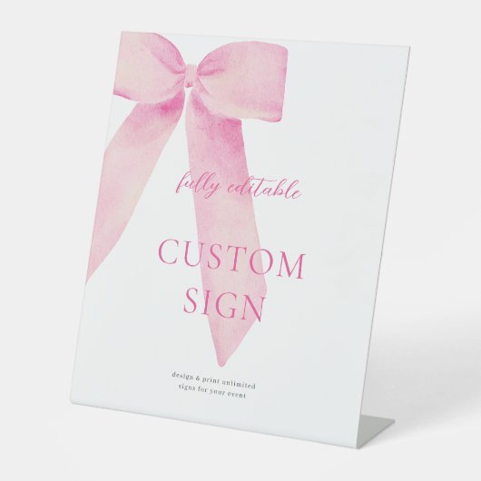 Panneau personnalisé Fête des mariées de noeud de (Recto)