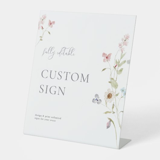 Panneau personnalisé Fête des mariées perles et po (Recto)