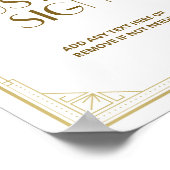Panneau personnalisé Gatsby Roaring 20s Art Déco S (Coin)