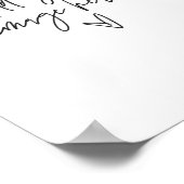 Panneau personnalisé Mariage de l'événement Poster (Coin)