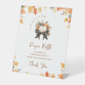 Panneau Petit Citrouille Baby shower d'automne (Recto)