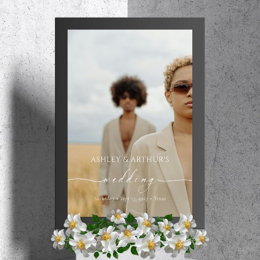 Panneau photo Mariage acrylique personnalisé