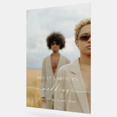 Panneau photo Mariage acrylique personnalisé (Angle)