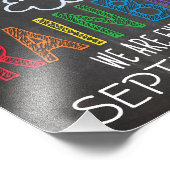 Panneau photo Rainbow Baby Faire-part, 11 x 14 (Coin)