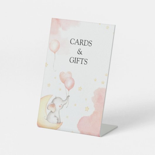 Panneau Pink Elephant Cartes & Cadeaux (Recto)