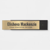 Panneau Plaque de nom de la porte de bureau Faux G (Devant)