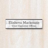 Panneau Plaque de nom de la porte de bureau - Marb (Devant)