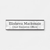 Panneau Plaque de nom de la porte de bureau - Marb (Devant)