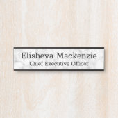 Panneau Plaque de nom de la porte de bureau - Marb (Devant)