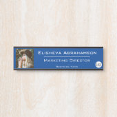 Panneau Plaque de nom de la porte de bureau - Phot (Devant)