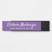 Panneau Plaque de signalisation du nom de la porte (Devant)