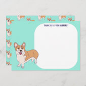 Panneau plat pour enfants Corgi Merci (Devant / Derrière)