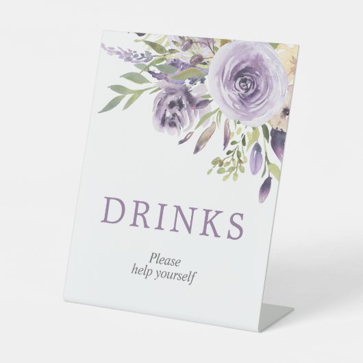 Panneau Pomme Rose Floral Douche Boissons (Recto)