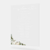 Panneau Programme Mariage de automne Citrouille ve (Angle)