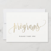 Panneau Programmes - Jolie calligraphie (Devant)
