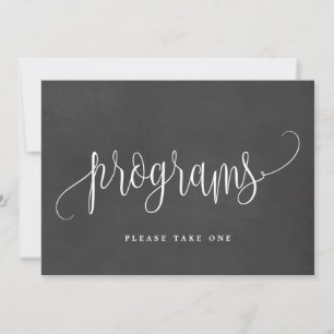 Panneau Programmes - Jolie calligraphie