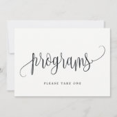 Panneau Programmes - Jolie calligraphie (Devant)