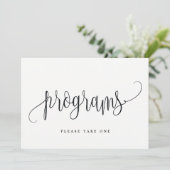 Panneau Programmes - Jolie calligraphie (Debout devant)