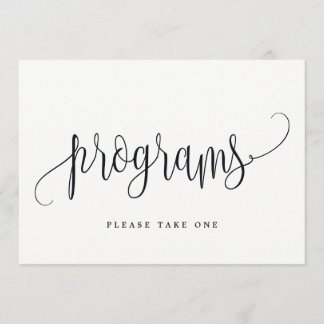 Panneau Programmes - Jolie calligraphie