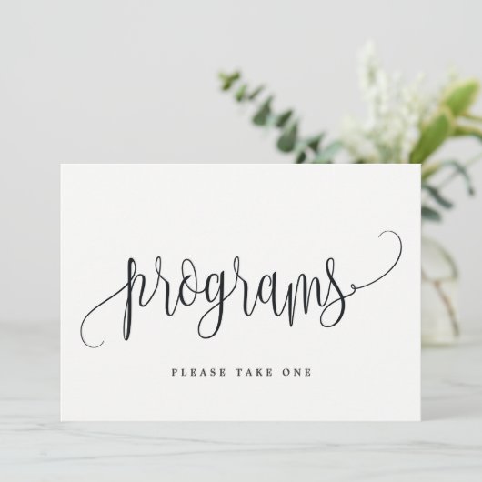 Panneau Programmes - Jolie calligraphie (Debout devant)