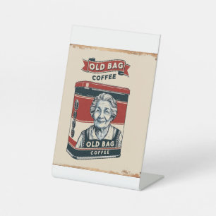 Panneau Publicité Tin Pour Vieux Café Sac