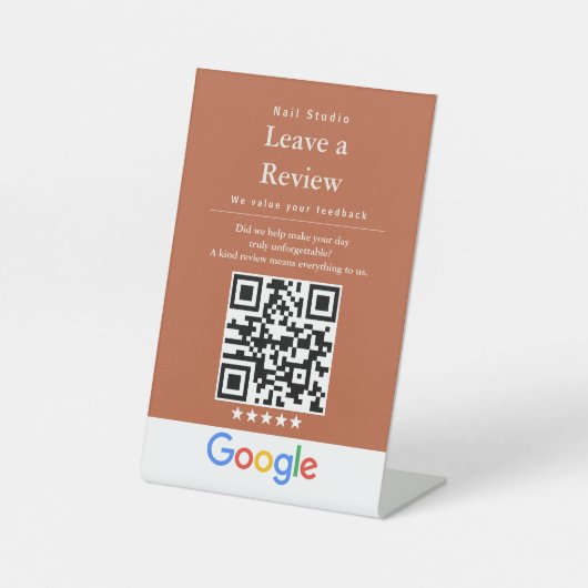 Panneau QR Code de l'événement Moderne Laissez un (Recto)