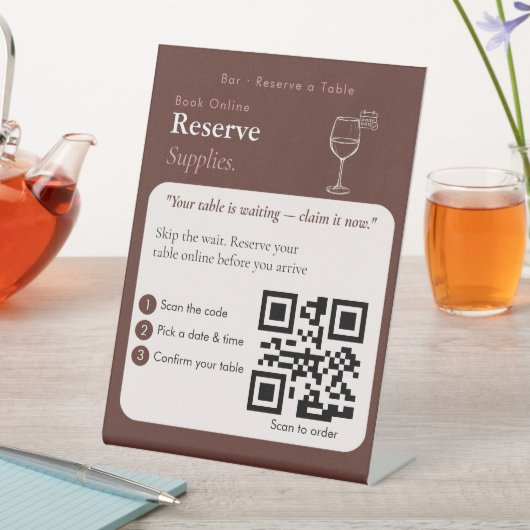 Panneau QR Code de numérisation neutre pour rendez (In SItu)
