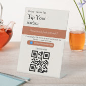 Panneau QR Code de Pourboire Esthétique pour Votre (In SItu)