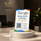 Panneau QR Code de Réputation en Ligne Avis Google
