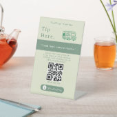 Panneau QR Code Élégant | Camion de Nourriture (In SItu)