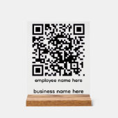 Panneau QR Code en acrylique (Recto)