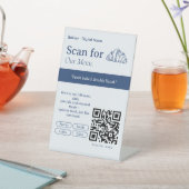 Panneau QR Code Minimal pour Menu | Menu Numérique (In SItu)