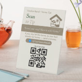 Panneau QR Code « Scan to Tip » Gras Neutre | Pour (In SItu)
