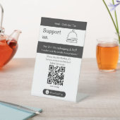 Panneau QR Code Soutenez-Nous en Gras (In SItu)