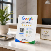 Panneau QR de révision Google pour les commentaire