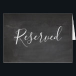 Panneau réservé Chalkboard. Mariage gris moderne<br><div class="desc">Panneau réservé du mariage du tableau de bord. Convient pour l'anniversaire,  l'anniversaire et toute autre fête. Contactez-moi,  s'il vous plaît,  si vous avez besoin d'autres articles.</div>