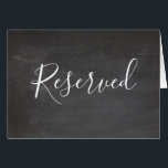 Panneau réservé Chalkboard. Mariage gris moderne<br><div class="desc">Panneau réservé du mariage du tableau de bord. Convient pour l'anniversaire,  l'anniversaire et toute autre fête. Contactez-moi,  s'il vous plaît,  si vous avez besoin d'autres articles.</div>