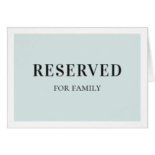 Panneau réservé simple bleu. Mariage classique élé