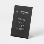 Panneau Restaurant Attente D'Être Assis (Recto)