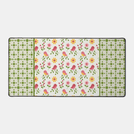 Panneau Retro Pink Spring Birds (Recto)