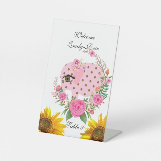 Panneau Rose rose éléphant (Recto)